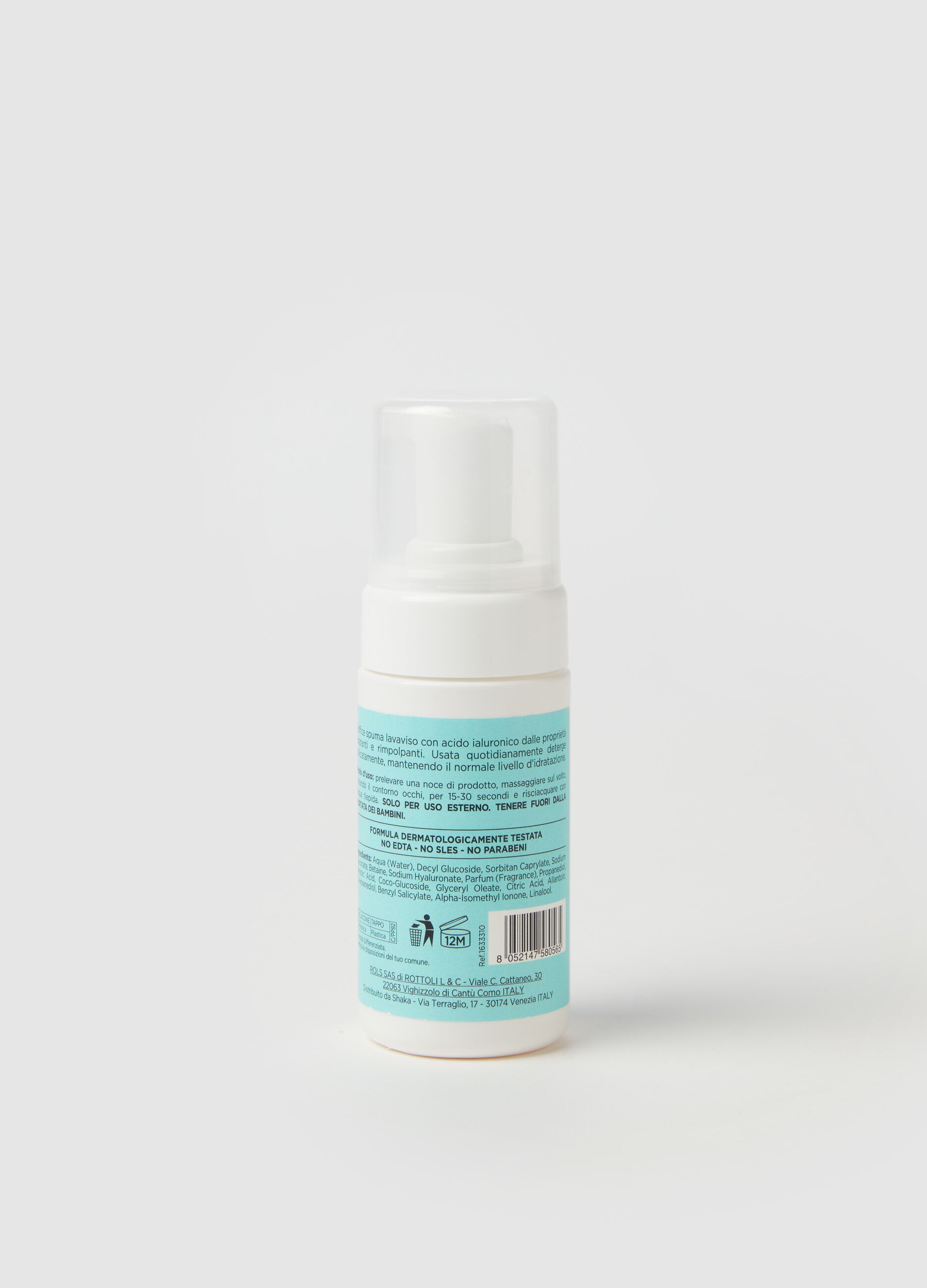 Cleansing mousse with hyaluronic acid