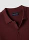 Regular fit red pure cotton polo with buttons_5
