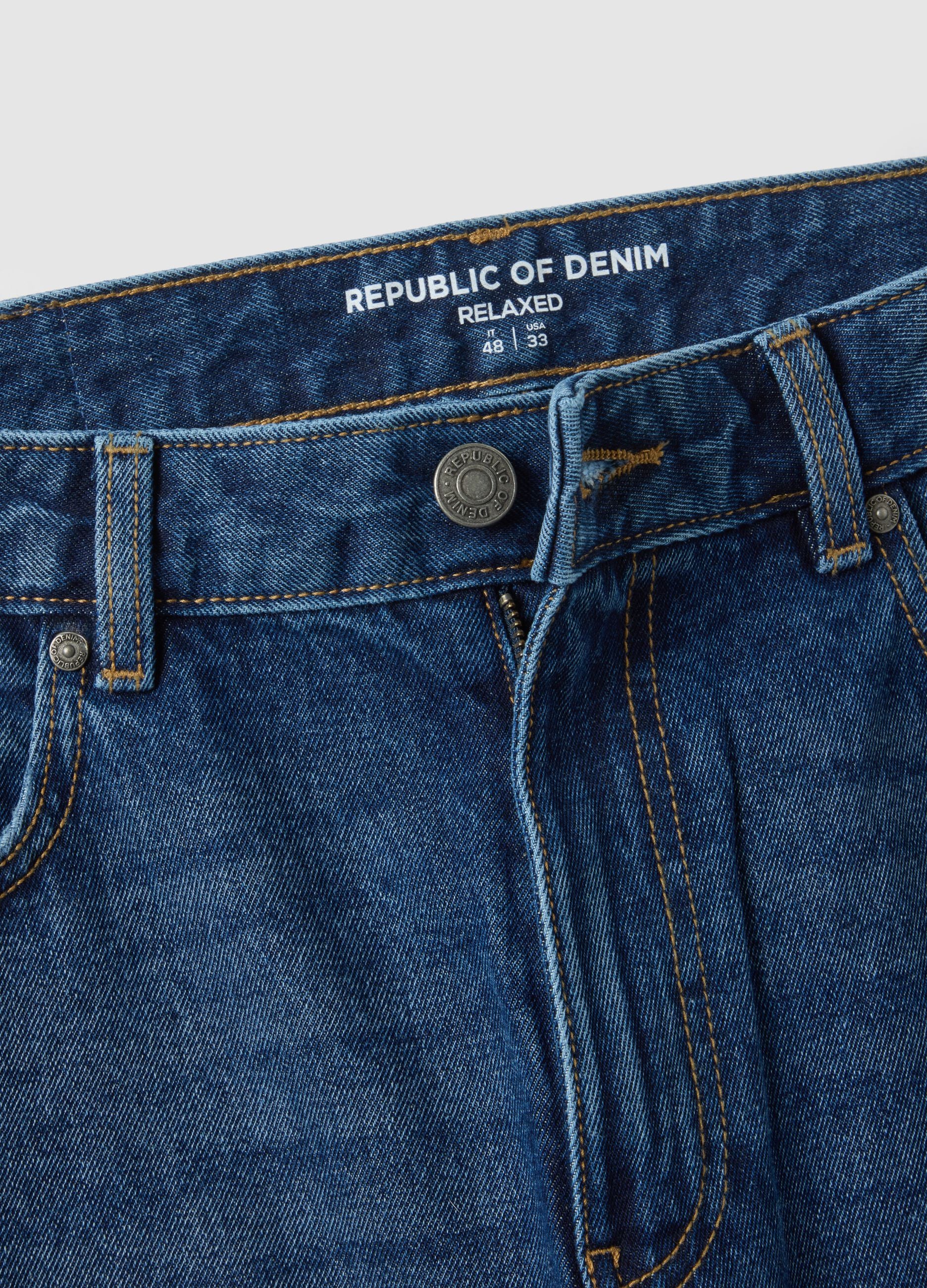 Blue Pure Cotton Jeans Regular Fit