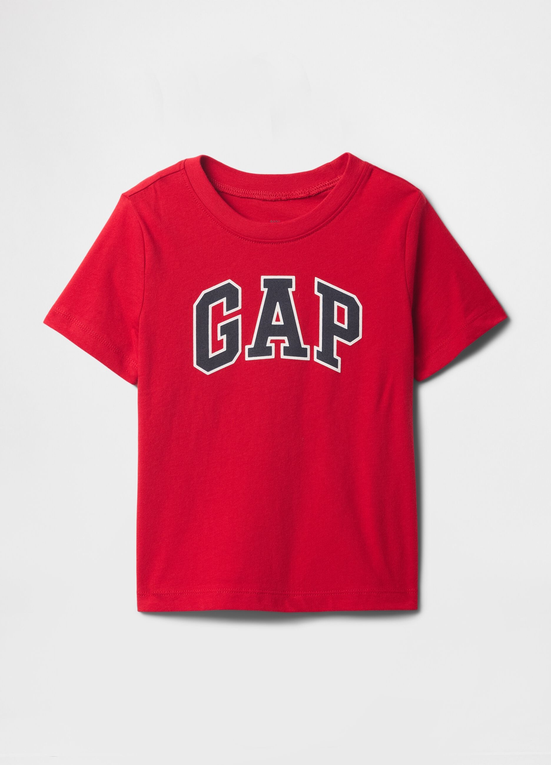 Red short sleeve cotton T-shirt with GAP logo
