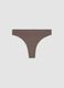 Brown organic stretch-cotton Brazilian knickers_0
