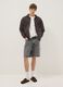 Blue skater fit pure cotton denim shorts_0