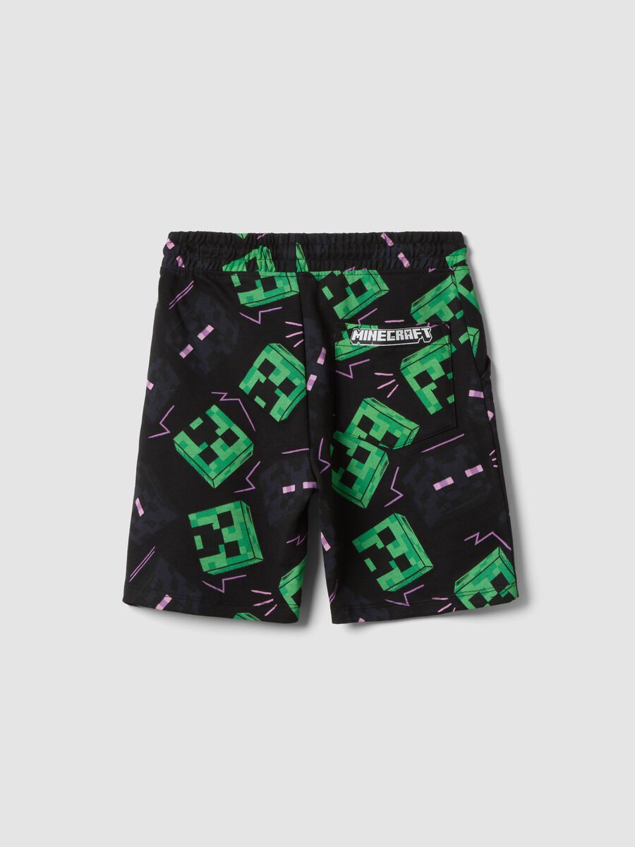 Multicolour cotton-blend boys&rsquo; shorts with Minecraft print_1