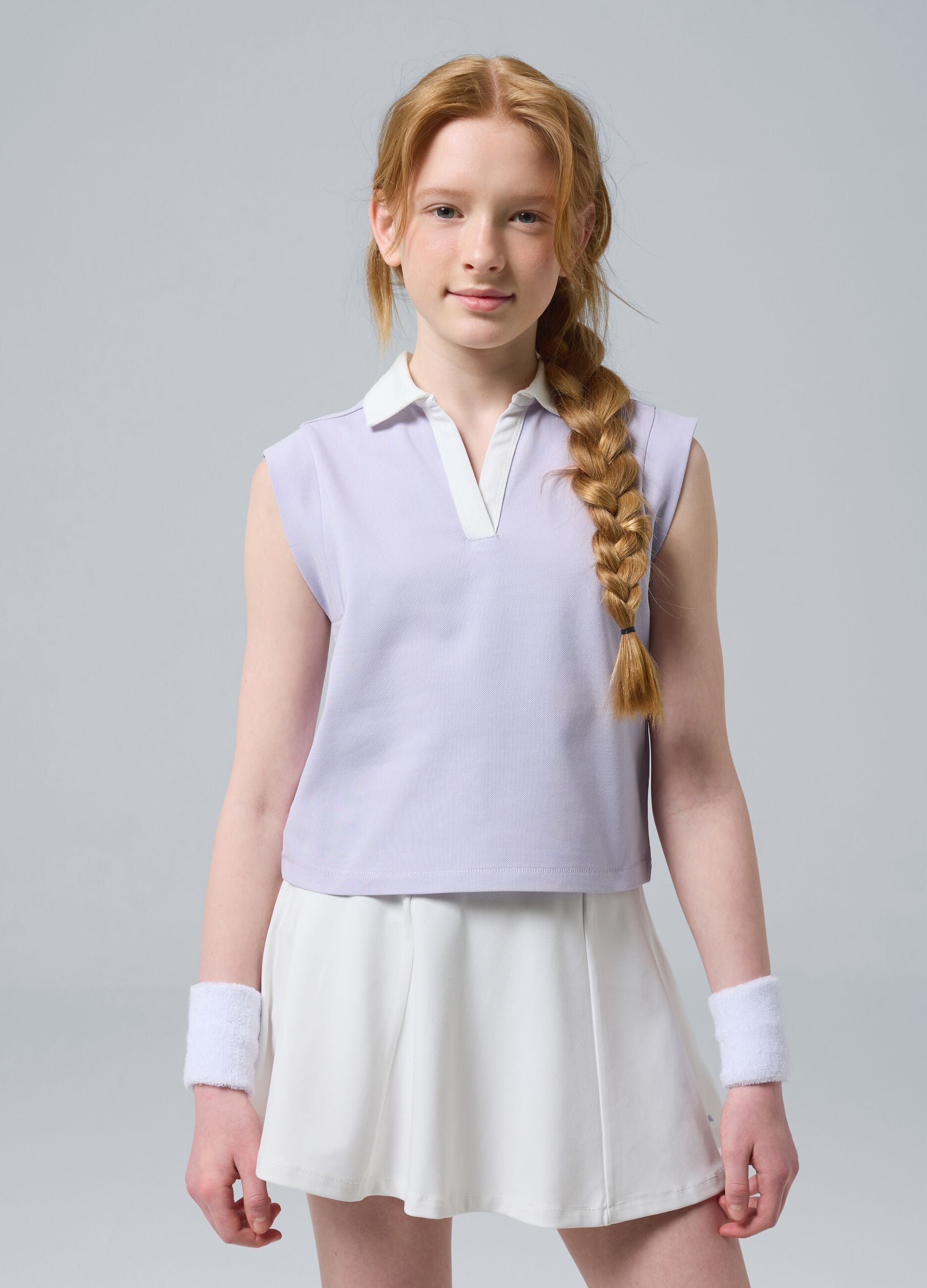 ALTAVIA COURT purple stretch-cotton sports polo shirt