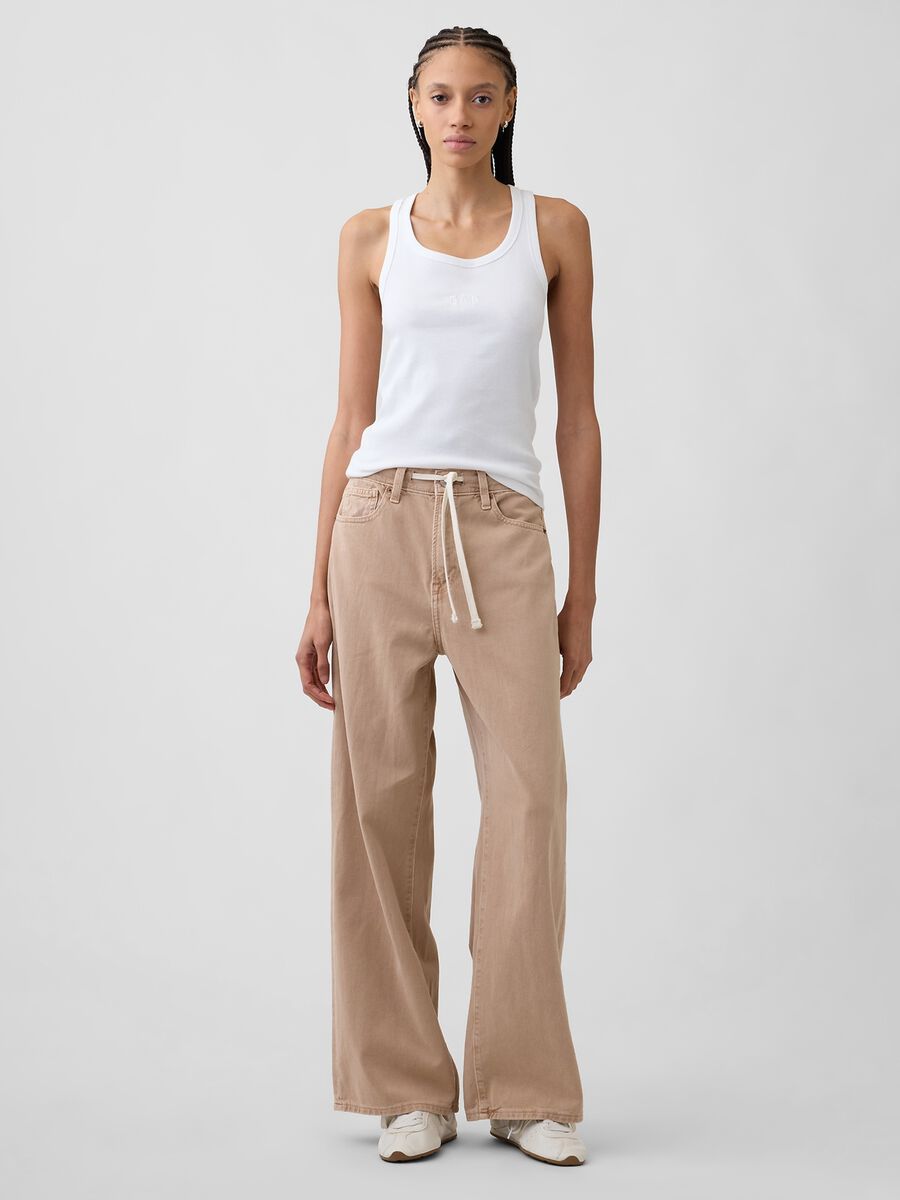 Stretch cotton tank top_2