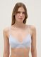 Blue triangle bra with lace and thin straps_0