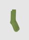 Green midi socks in cotton blend_0
