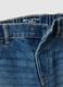 Children's blue cotton blend baggy jeans with oversized fit_2