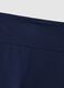 Blue Stretch Cotton Flare Fit Leggings_5