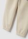Kids' beige jogger trousers in pure cotton regular fit with logo_3