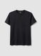 Black mercerised pure cotton regular-fit T-shirt_4