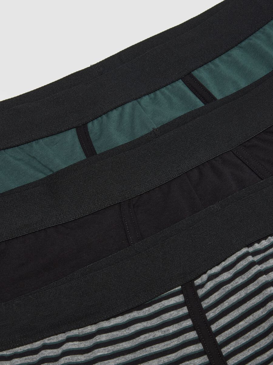 Tripack boxer in cotone organico elasticizzato multicolor regular fit_5