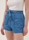 Denim shorts azzurri in puro cotone con vita elasticizzata regular fit_3