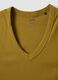 Green pure cotton regular fit V-neck tank top_5