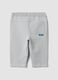 Grey oversized pure cotton jogger trousers for baby boys_1