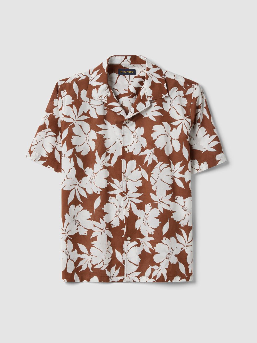 Multicolour regular-fit pure cotton shirt with floral print_4