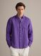 Purple pure linen shirt with button-down collar, regular fit_2
