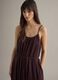Brown pure cotton long dress regular fit_4