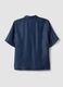 Blue pure lyocell short-sleeved shirt, regular fit_1