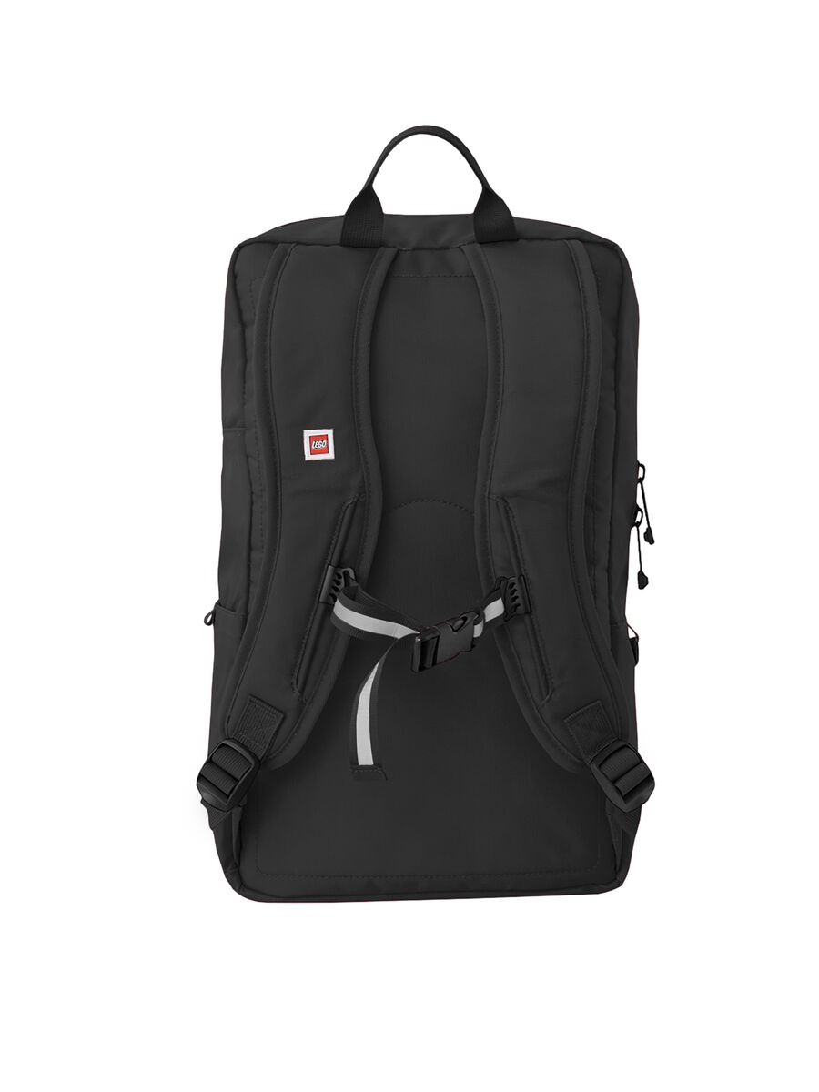 Black backpack with round front pockets_1