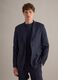 Blue Pure Linen Blazer Regular Fit_0
