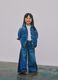 Girls' Wide Leg Blue Pure Cotton Jeans_0