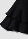 Black viscose-blend tiered skirt_2