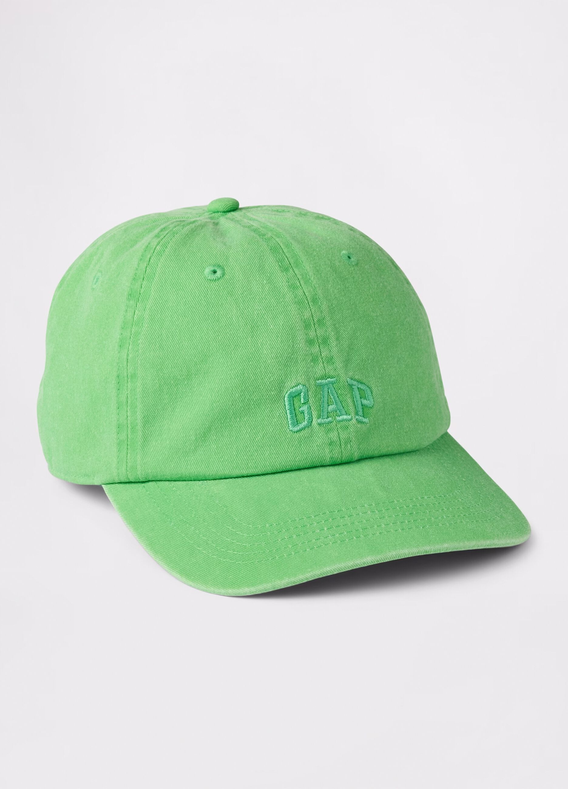 Green cotton baseball cap