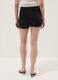 Black regular-fit stretch cotton denim shorts_2