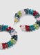 Lightweight earrings with multicolour glass stones_1