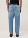Regular fit blue pure cotton denim jeans_2