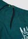 Green swim shorts with graphic print_2
