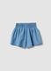 Girls&rsquo; light blue pure cotton denim shorts, regular fit_1