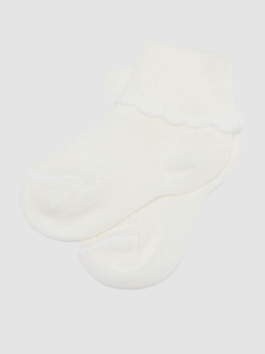 Bipack di calze corte multicolor in misto cotone per neonata_1