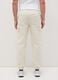 Men&rsquo;s cargo trousers in beige stretch cotton with regular fit_3