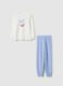 Multicolour floral pyjama for girls in pure cotton regular fit_0