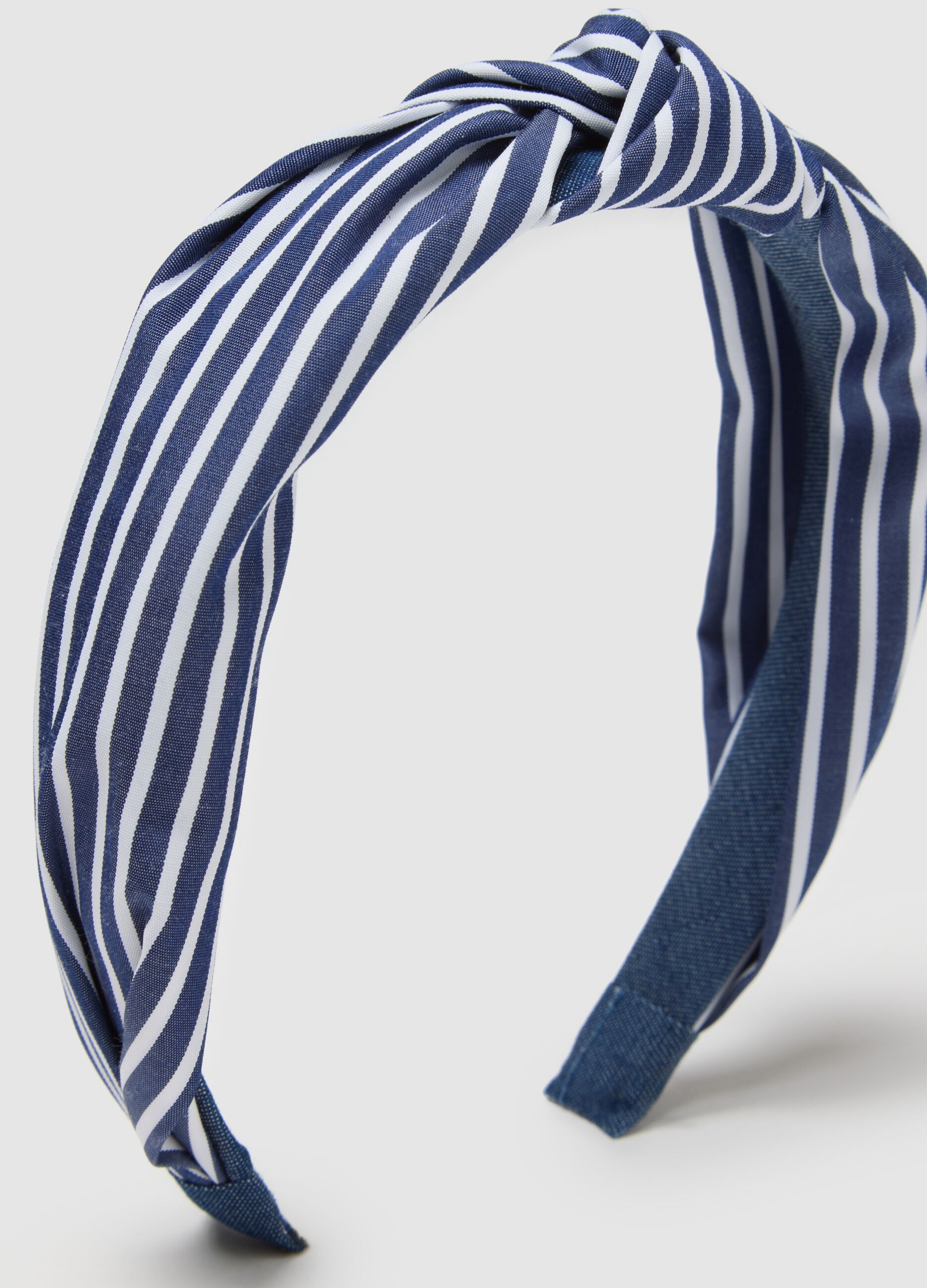 Multicolour striped pure cotton hairband