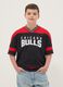 Black and red Chicago Bulls logo T-shirt for kids_0