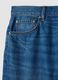 Blue cotton and linen blend denim jeans regular fit_5
