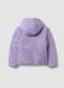 Giacca Ultralight viola reversibile con cappuccio e zip per ragazza_2