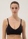 Black Seamless Bra with Removable Padding_0