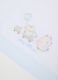 Blue and white pure cotton cot sheet with embroidery_2