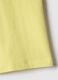 Yellow crew neck t-shirt for boys in pure cotton regular fit_3