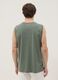 Green crew-neck pure cotton vest, relaxed fit_3