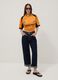 Orange short-sleeve polo shirt, regular fit_1
