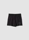 Girls&rsquo; pure cotton black shorts with elasticated waistband_3