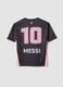 Black short-sleeved T-shirt with sporty print, regular fit_4