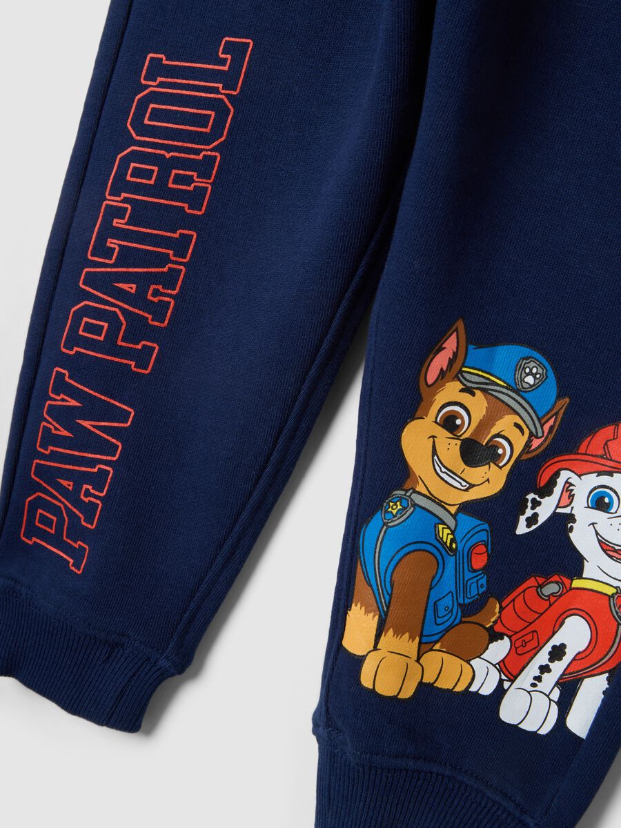 Blue pure cotton trousers with Paw Patrol print for boys_3