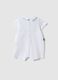 White pure cotton baby romper with fish embroidery_1