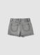 Girls&rsquo; grey stretch-cotton skort, regular fit_4
